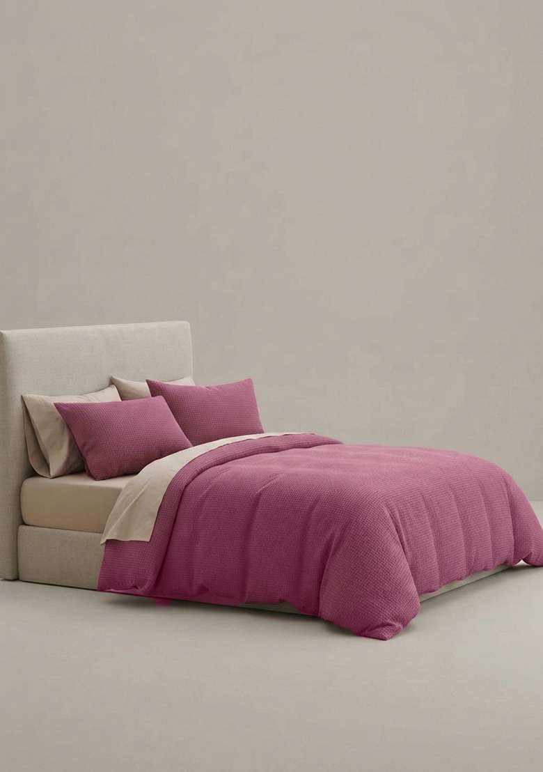Plum Organic Luxe Honeycomb Duvet Cover Set - Indya
