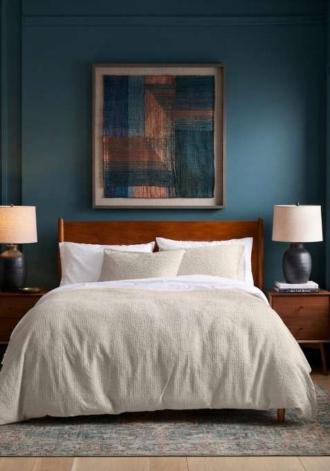 Desert Organic Luxe Honeycomb Duvet Cover Set