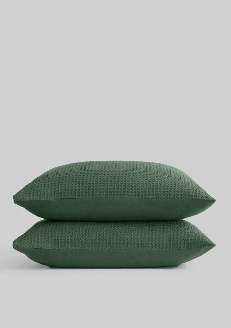 Pine Organic Luxe Honeycomb Sham Set - Indya