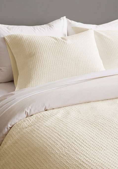 Real Nature Organic Luxe Honeycomb Sham Set