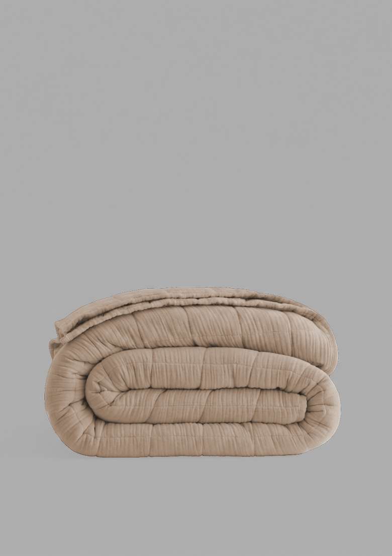 Dune Organic Cotton Gauze Box Quilt - Indya