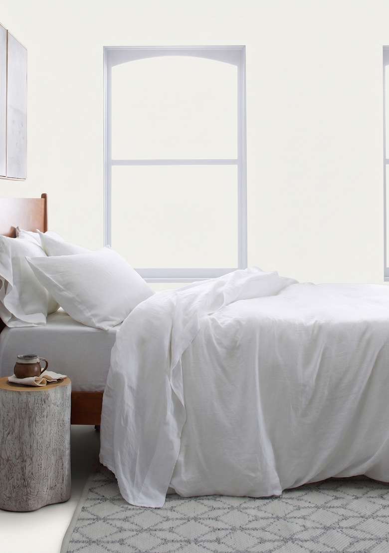 White European Linen Duvet Cover - Indya