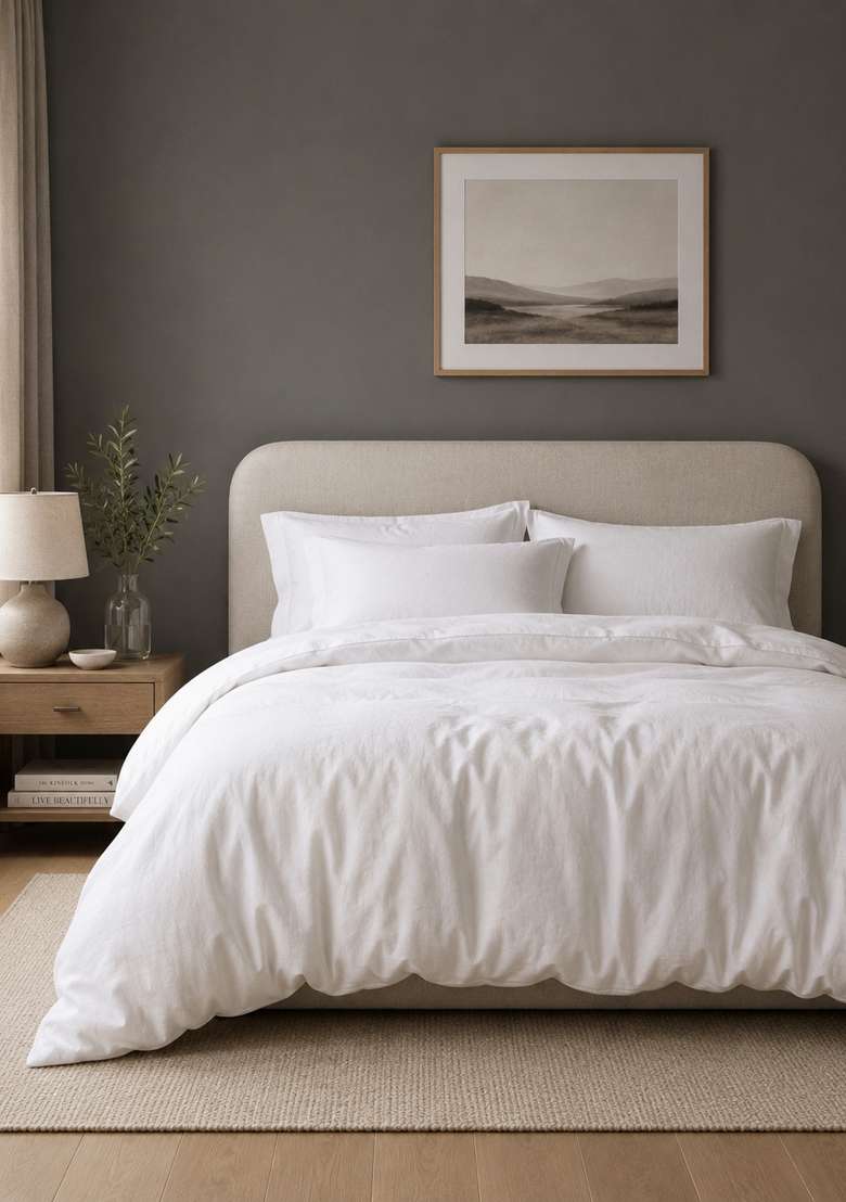 White European Linen Duvet Cover Set - Indya