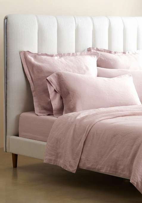 Dusty Mauve European Linen Euro Sham