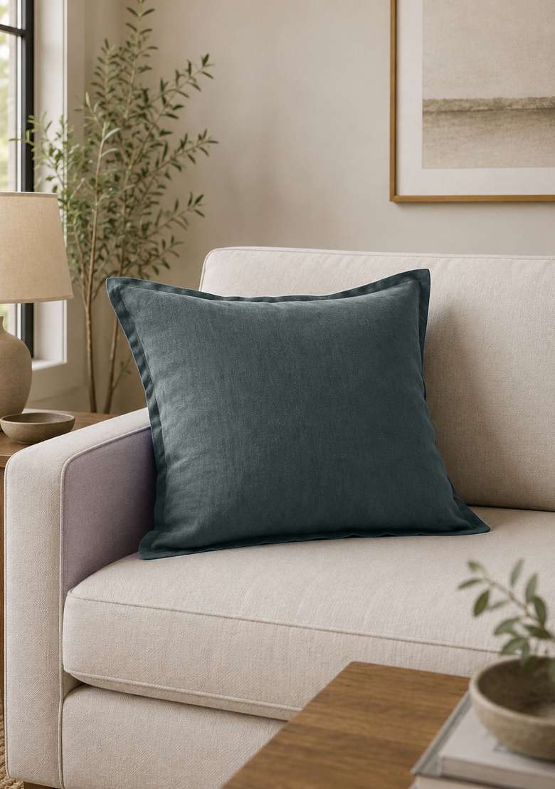 Nightfall European Linen Euro Sham - Indya
