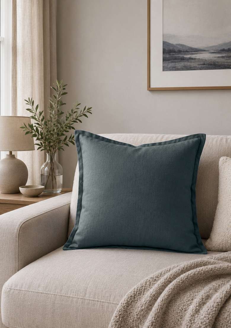 Nightfall European Linen Euro Sham - Indya
