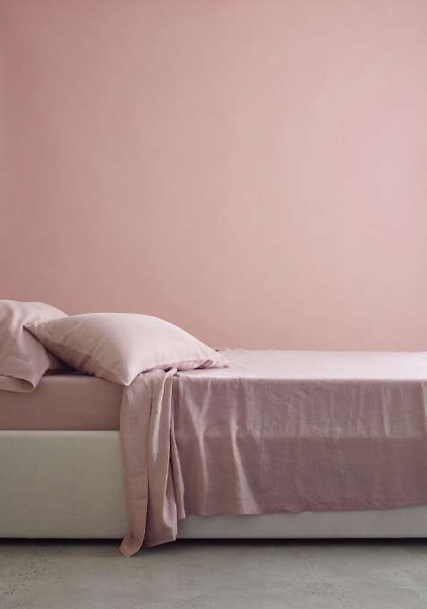 Dusty Mauve European Linen Sham Set