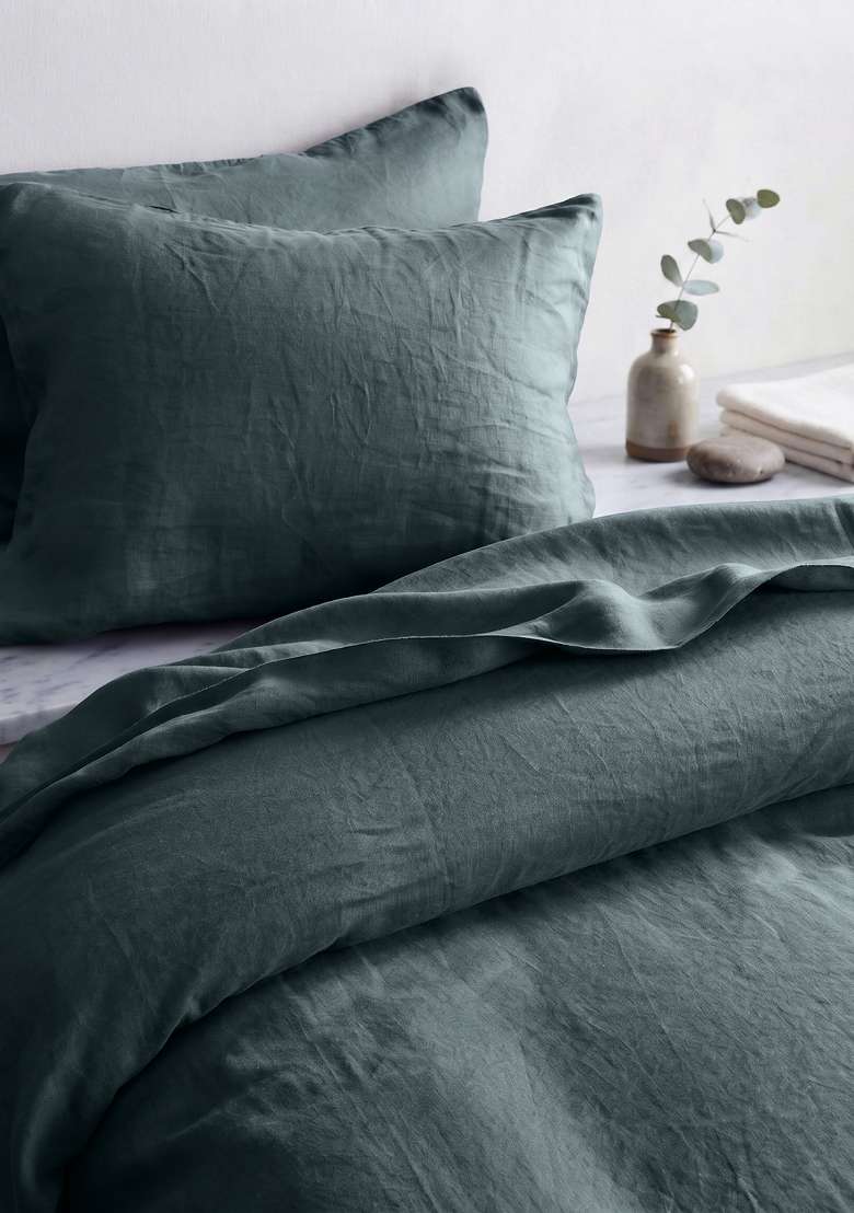 Nightfall European Linen Sham Set - Indya