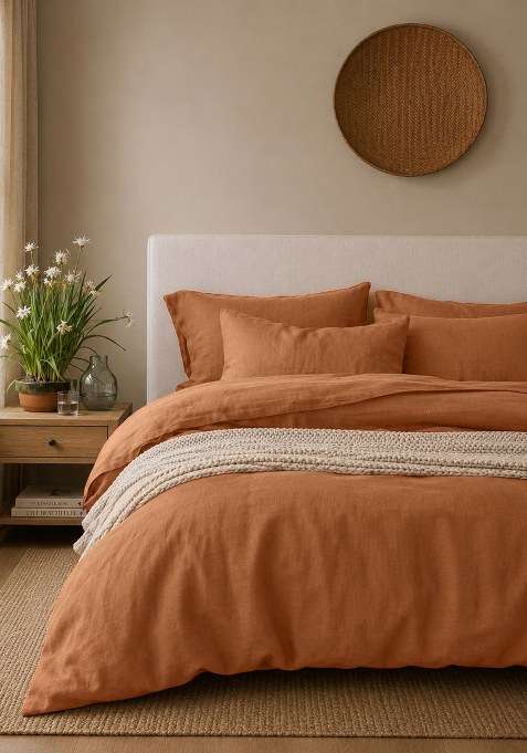Bricks European Linen Sham Set