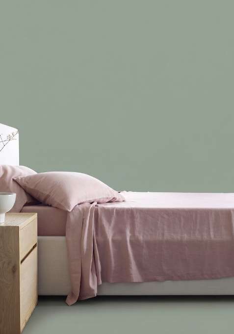 Dusty Mauve European Linen Sheet Set