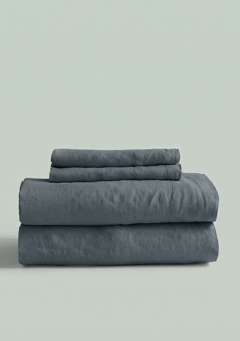 Nightfall European Linen Sheet Set - Indya