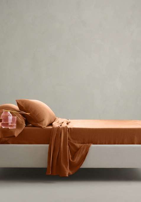 Bricks European Linen Sheet Set