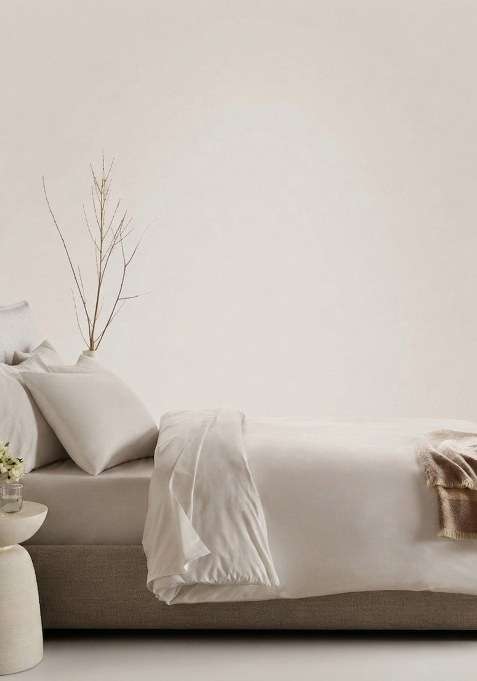Desert Organic Crisp Percale Duvet Cover