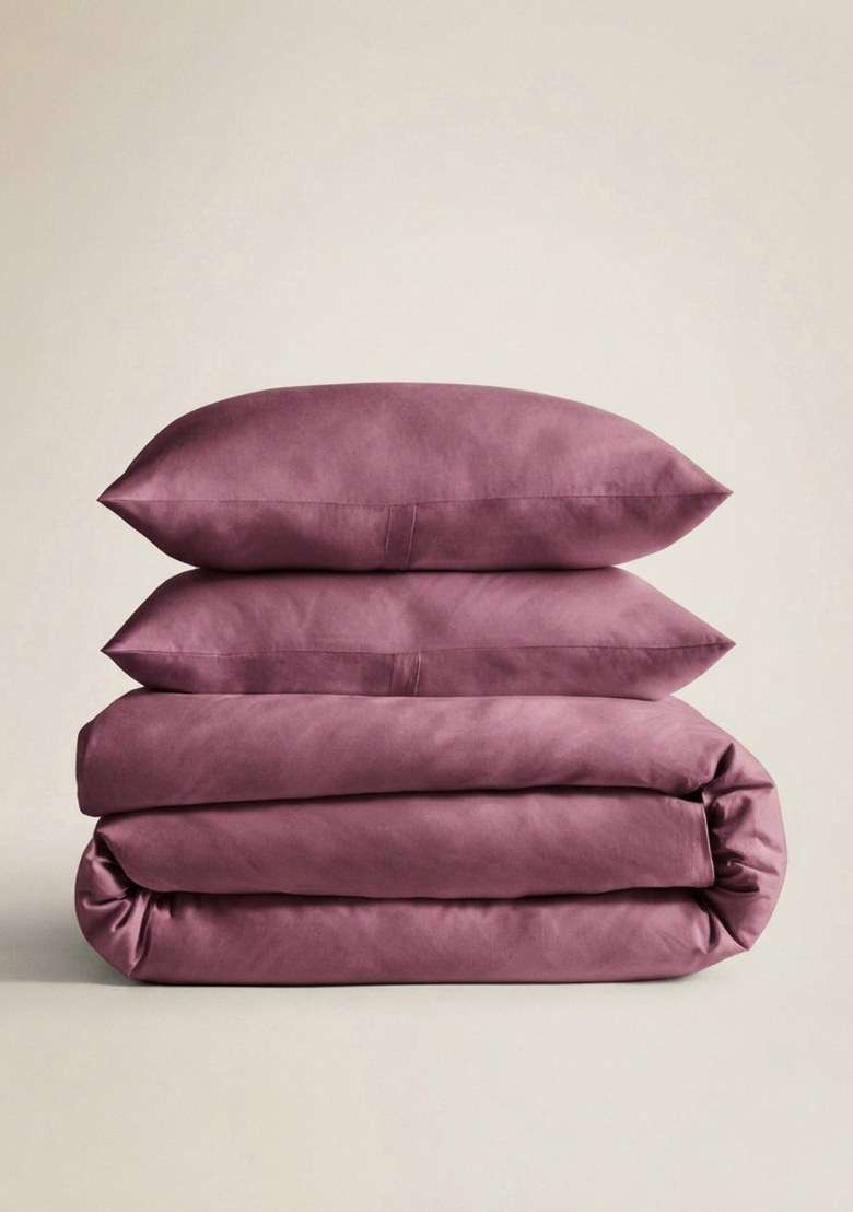 Plum Organic Crisp Percale Duvet Cover Set - Indya