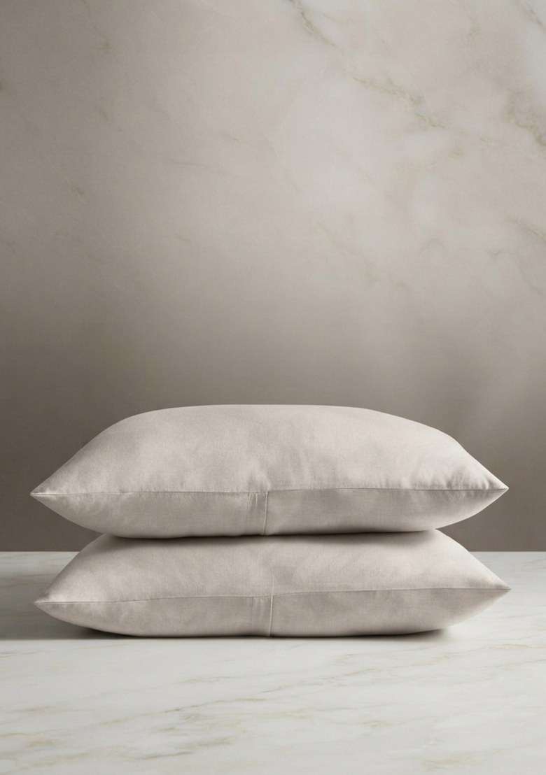 Sand Organic Crisp Percale Sham Set - Indya