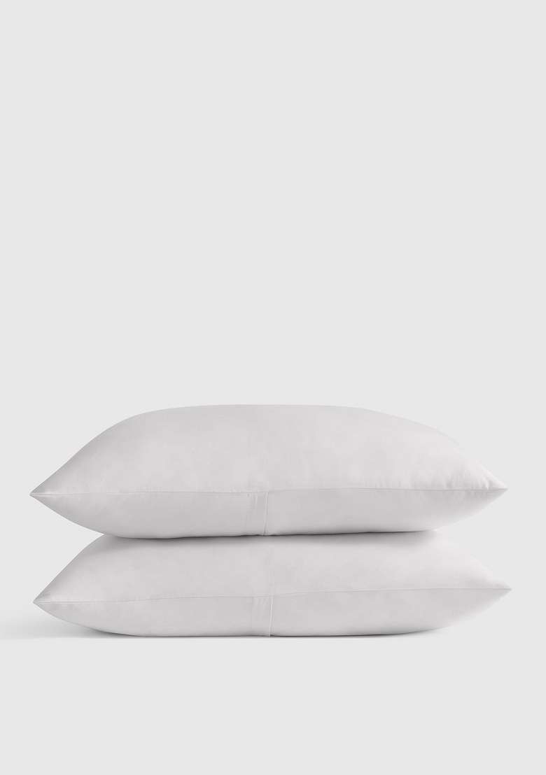 White Organic Crisp Percale Sham Set - Indya