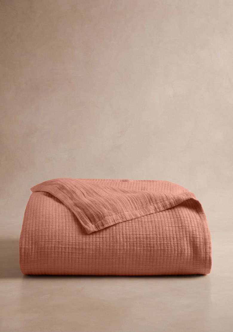Sedona Organic Ribbed Cotton Coverlet - Indya