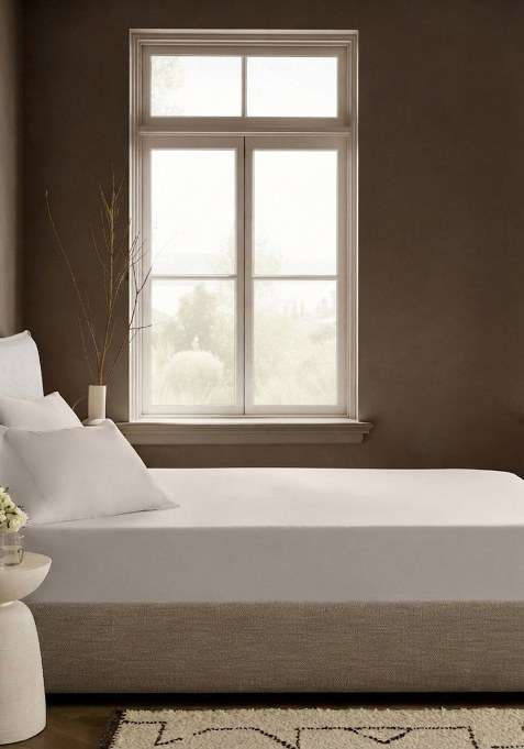 Desert Organic Crisp Percale Fitted Sheet Set