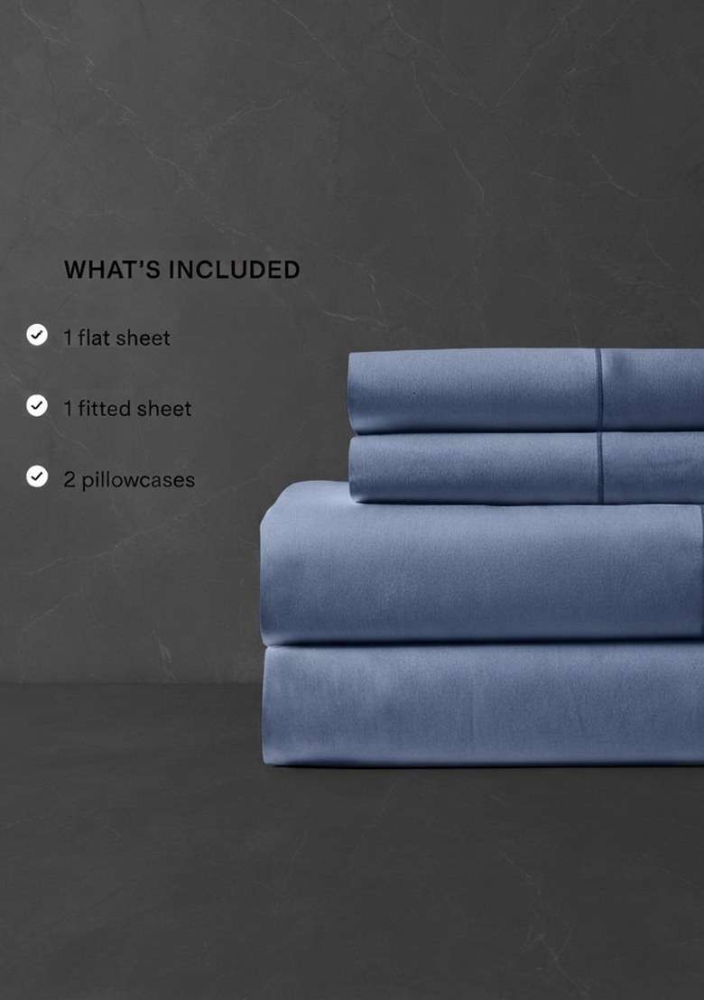 Mineral Organic Crisp Percale Sheet Set - Indya