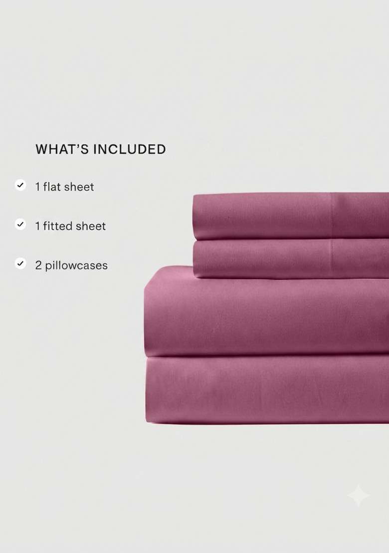 Plum Organic Crisp Percale Sheet Set - Indya