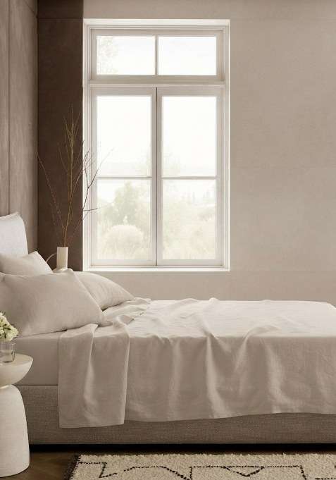 Desert Organic Crisp Percale Sheet Set
