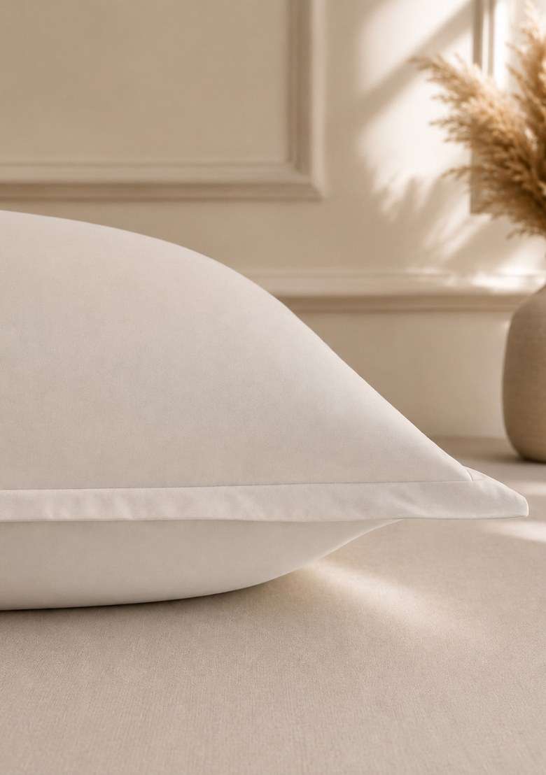 Sand Organic Crisp Percale Euro Sham - Indya