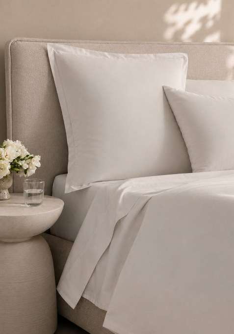 Desert Organic Crisp Percale Euro Sham