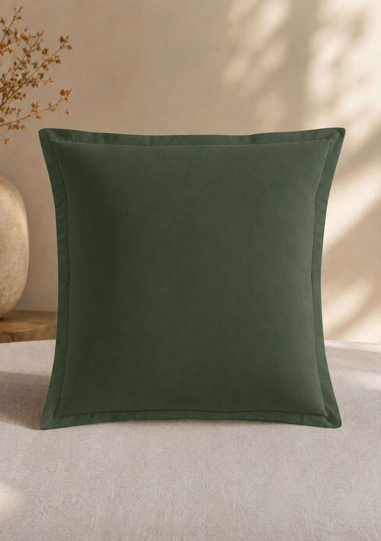 Pine Organic Crisp Percale Euro Sham - Indya