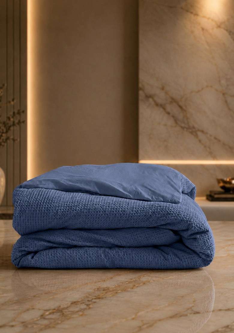 Mineral Organic Luxe Honeycomb Duvet Cover - Indya