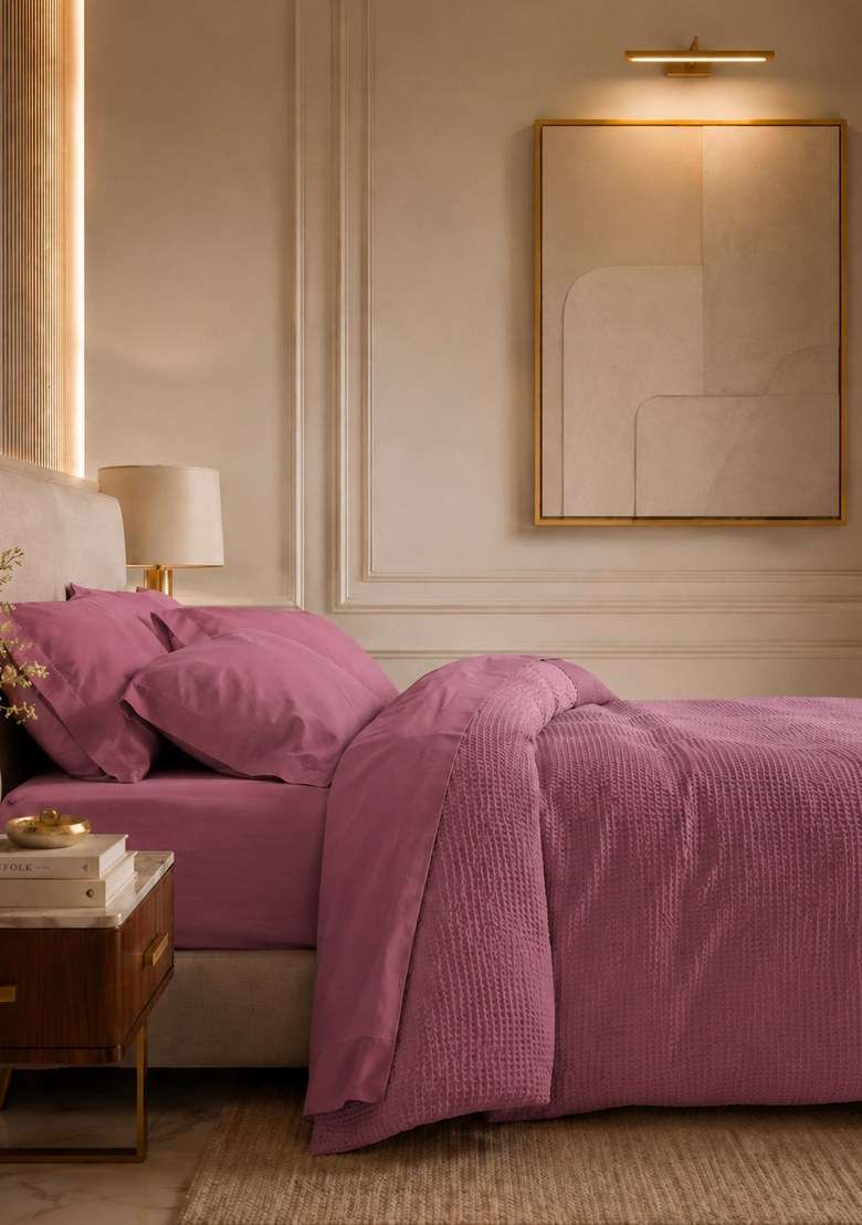 Plum Organic Luxe Honeycomb Duvet Cover - Indya