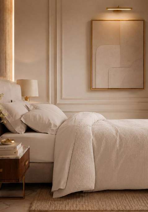 Desert Organic Luxe Honeycomb Duvet Cover