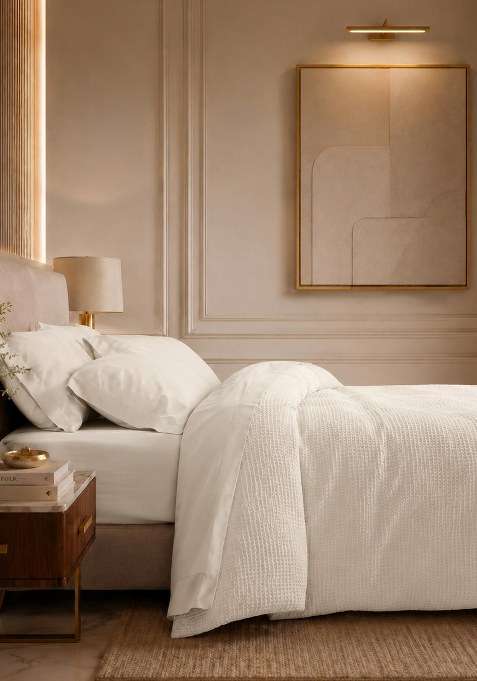 Real Nature Organic Luxe Honeycomb Duvet Cover
