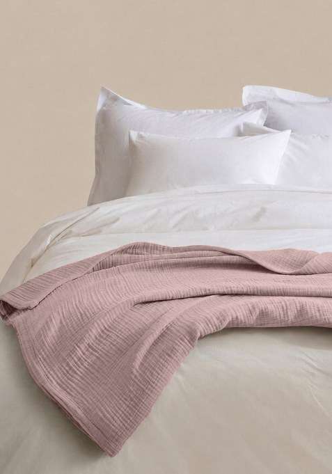 Lt Purple Organic Cotton Gauze Blanket