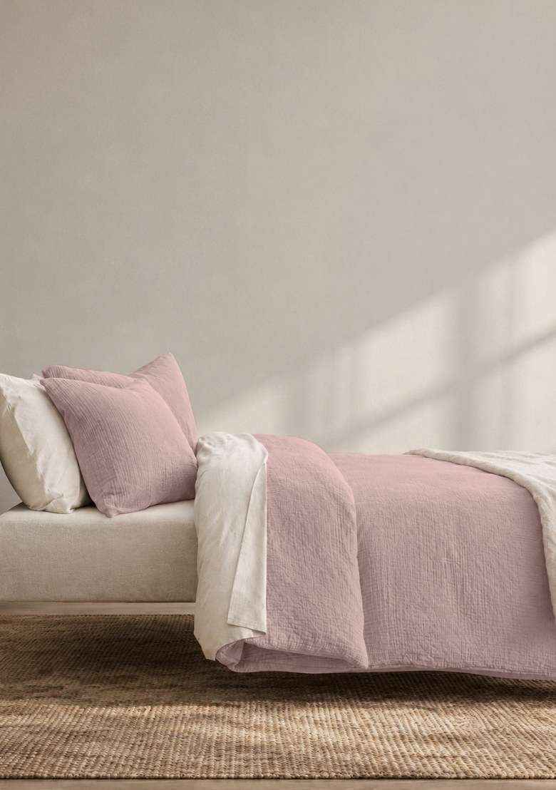 Fig Organic Cotton Gauze Duvet Cover Set - Indya