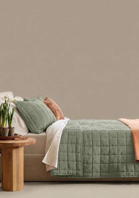 Salvia Organic Cotton Gauze Box Quilt