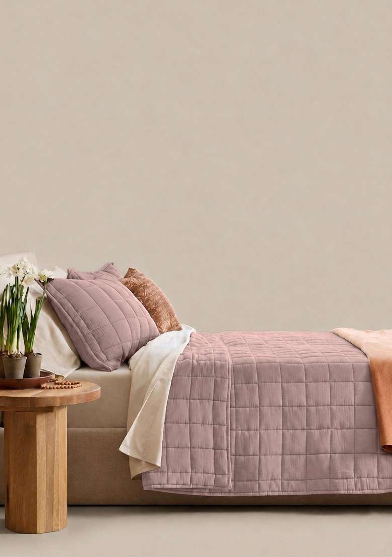 Fig Organic Cotton Gauze Box Quilt - Indya