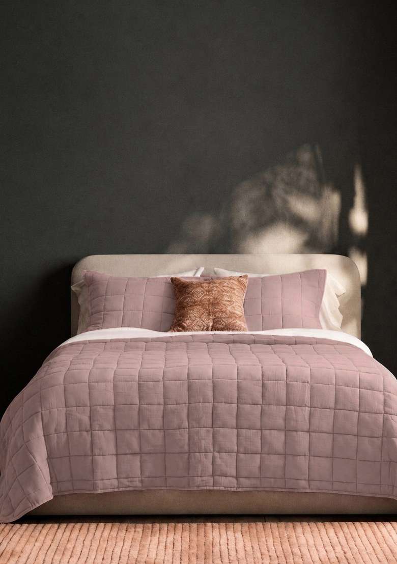 Fig Organic Cotton Gauze Box Quilt Set - Indya