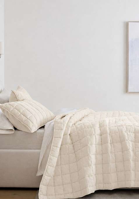 Real Nature European Linen Box Quilt