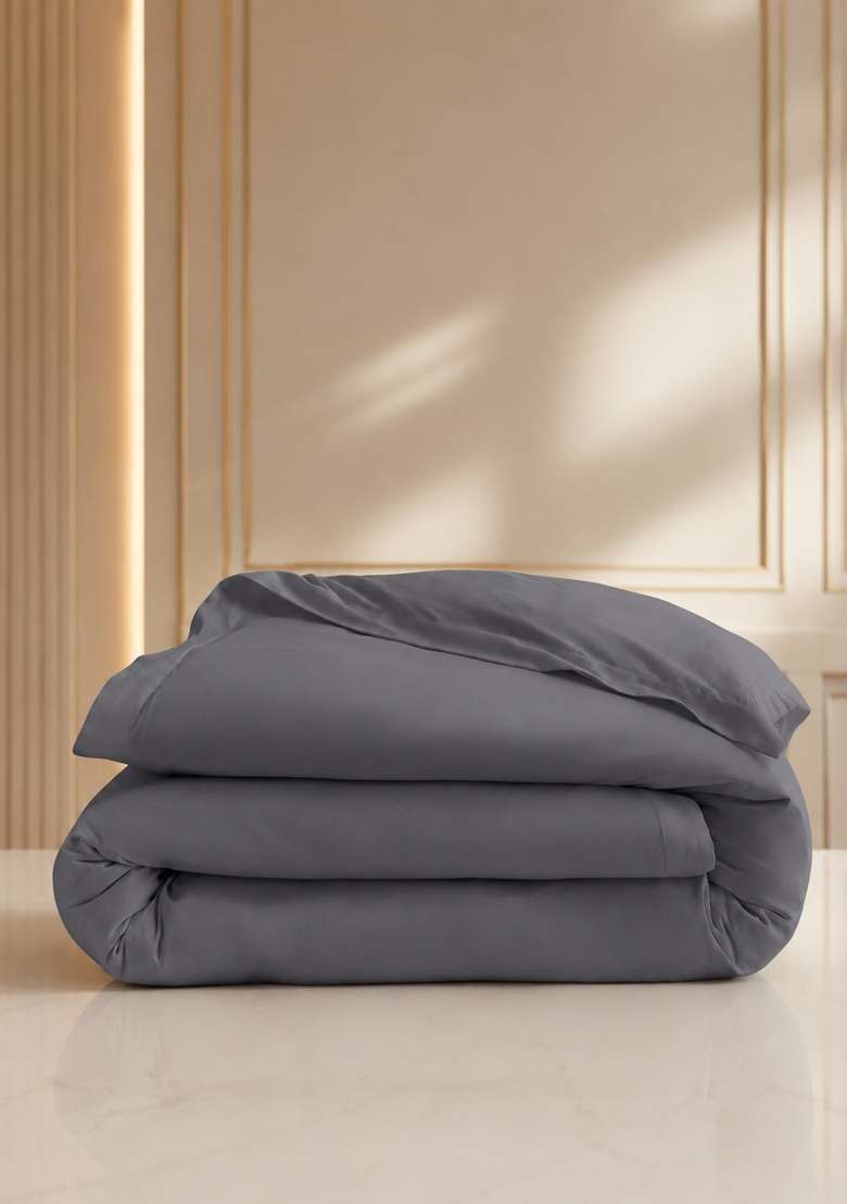 Midnight Signature Giza Cotton Sateen Duvet Cover - Indya