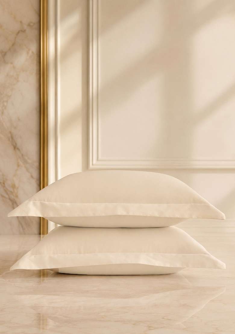 Linen Signature Giza Cotton Sateen Sham Set - Indya