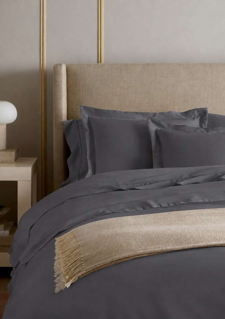 Midnight Signature Giza Cotton Sateen Euro Sham - Indya