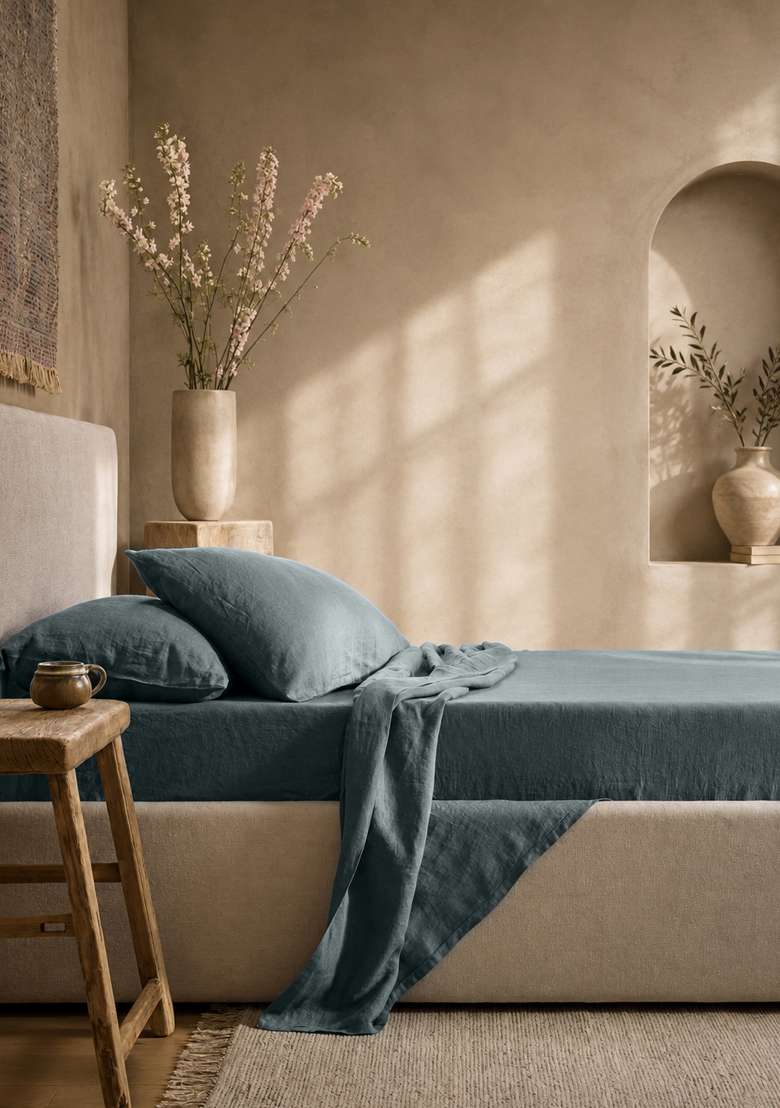 Nightfall European Linen Pillowcase Set - Indya