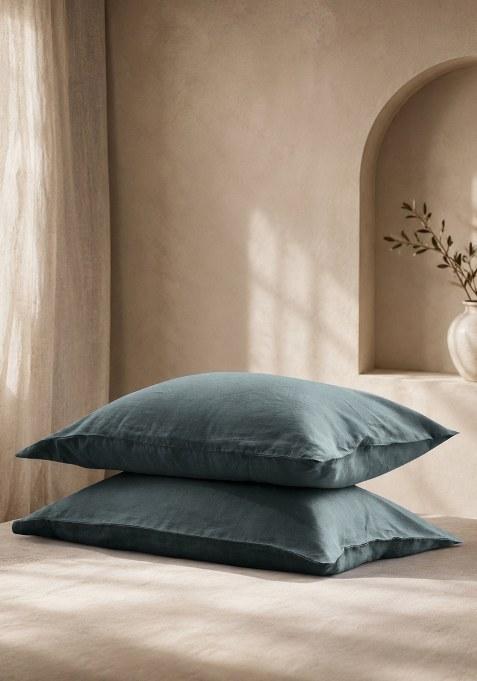 Nightfall European Linen Pillowcase Set