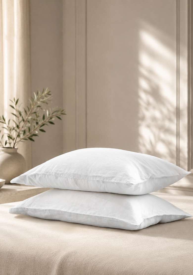 White European Linen Pillowcase Set - Indya