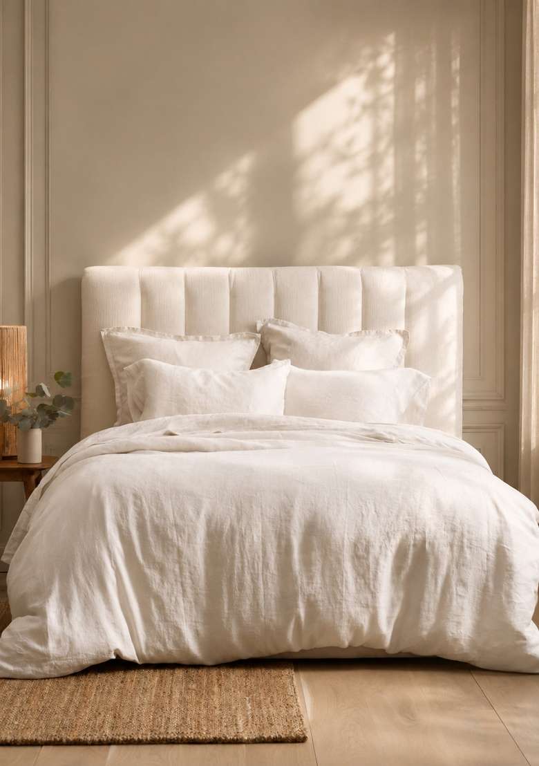 White European Linen Pillowcase Set - Indya