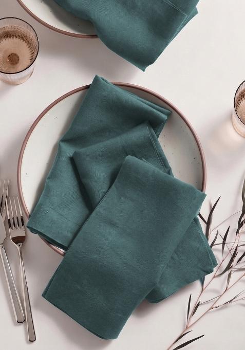 Aqua European Linen Napkin