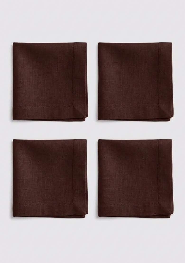 Coffe European Linen Napkin - Indya