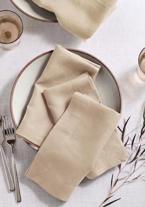 Tan European Linen Napkin