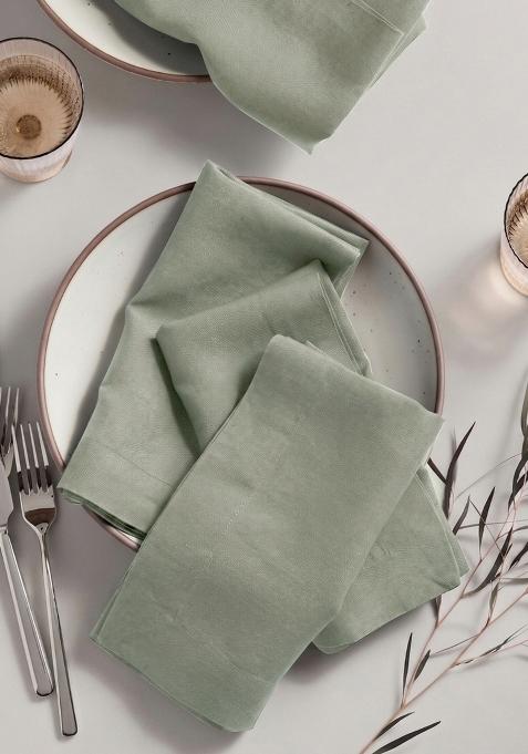 Olive European Linen Napkin