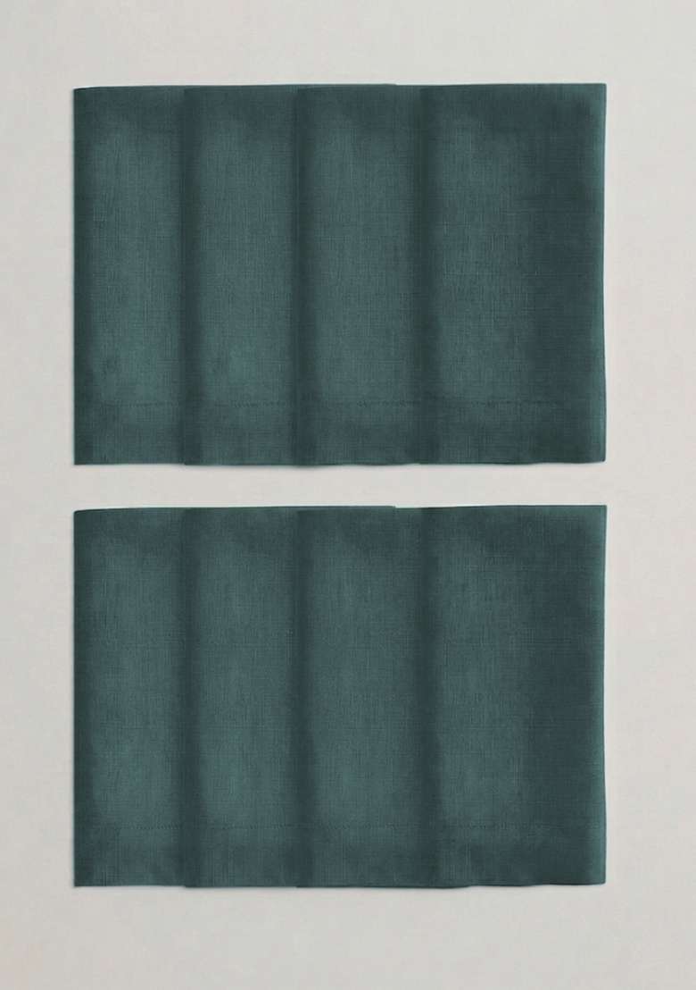 Aqua European Linen Napkin - Indya